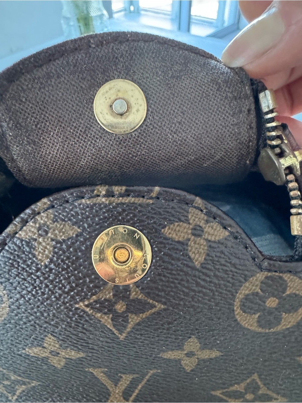 Louis Vuitton Monogram Canvas Cosmetic Pouch in Brown and Tan - Picture 7 of 8